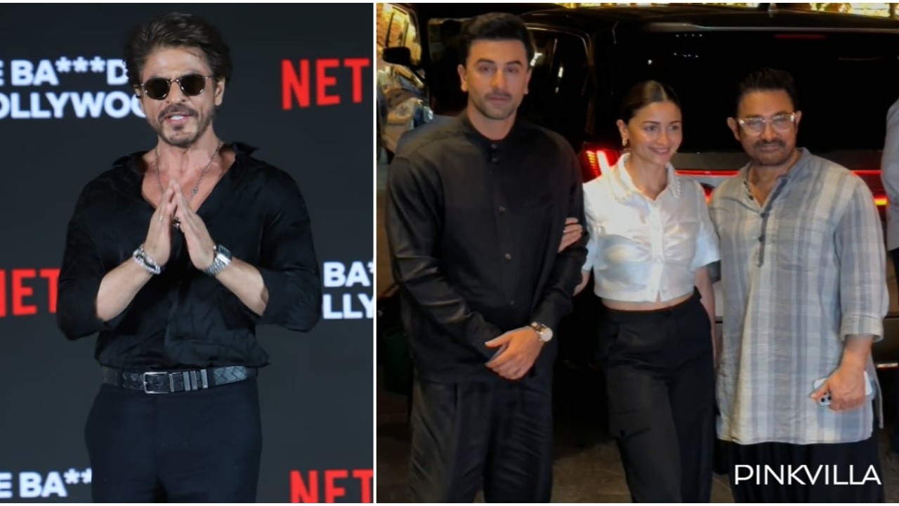 Fotos: 6 manchas de celebridades del día; Shah Rukh Khan asiste a Next on Netflix Event con Gauri, Aryan y Suhana; Ranbir Kapoor-Alia Bhatt Únete a Aamir Khan en la proyección Loveyapa, más