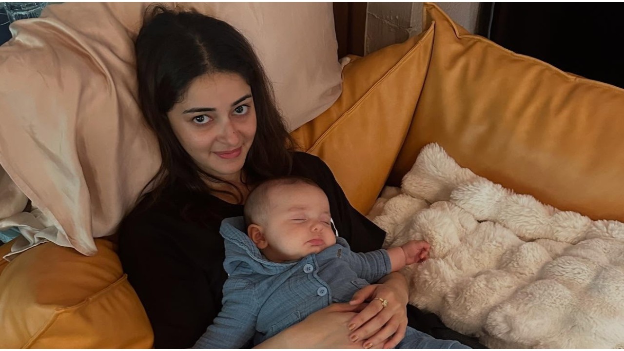 Ananya Panday extraña sobrino ‘Koala Baby’; El video del río se queda dormido en su regazo es demasiado lindo para manejar