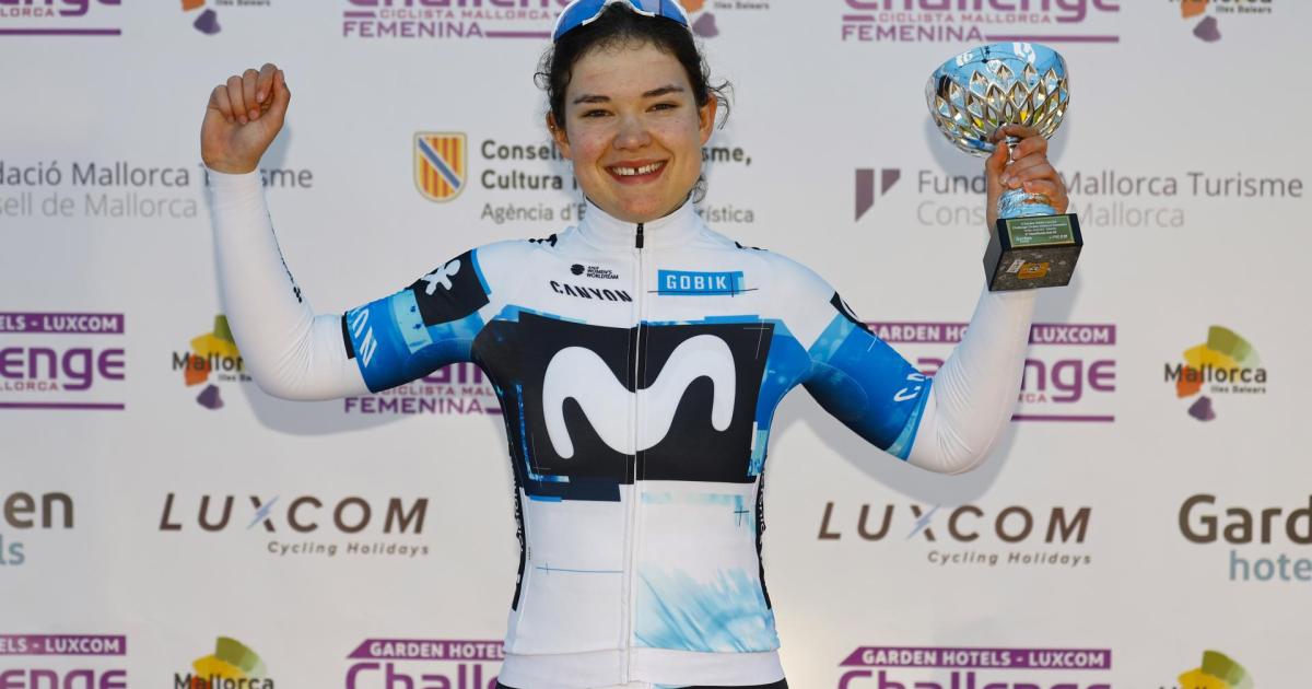 Estrella de ciclismo en ascenso dejando su huella con Movistar en Mallorca