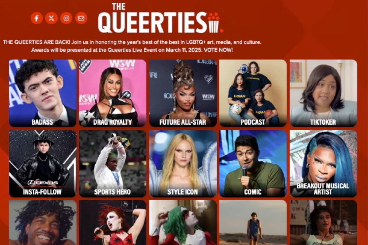 Las nominaciones de Queerties están aquí