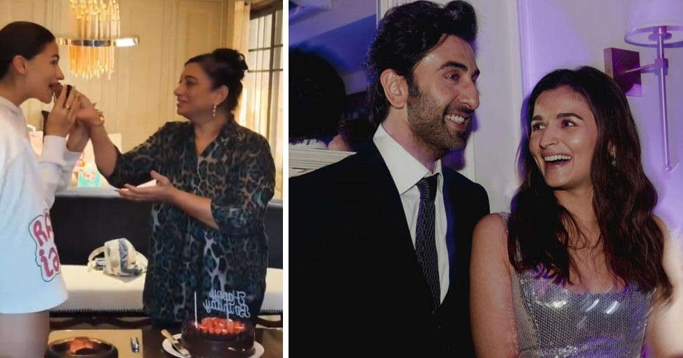 Viral: Alia Bhatt y Ranbir Kapoor disfrutan en el cumpleaños de los miembros de su personal