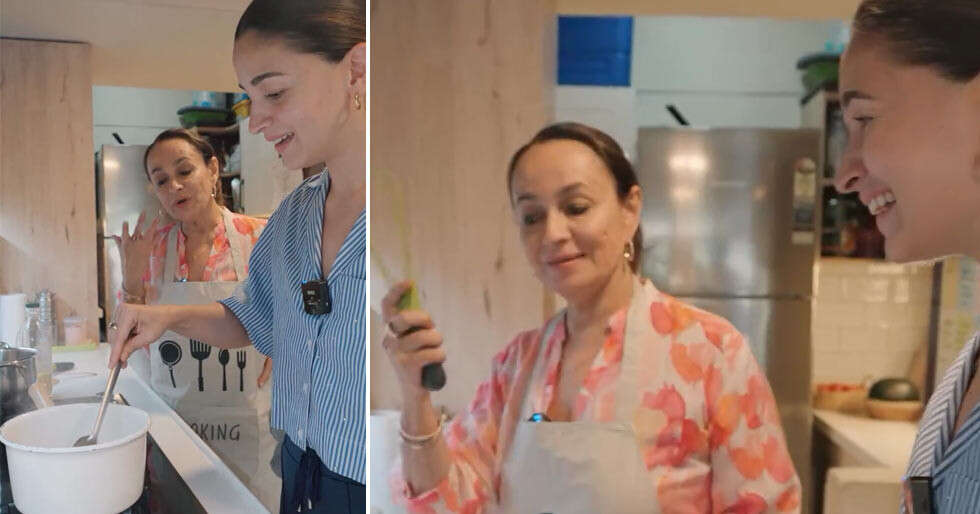 RELOJ: Alia Bhatt recibe lecciones de cocina de mamá Soni Razdan