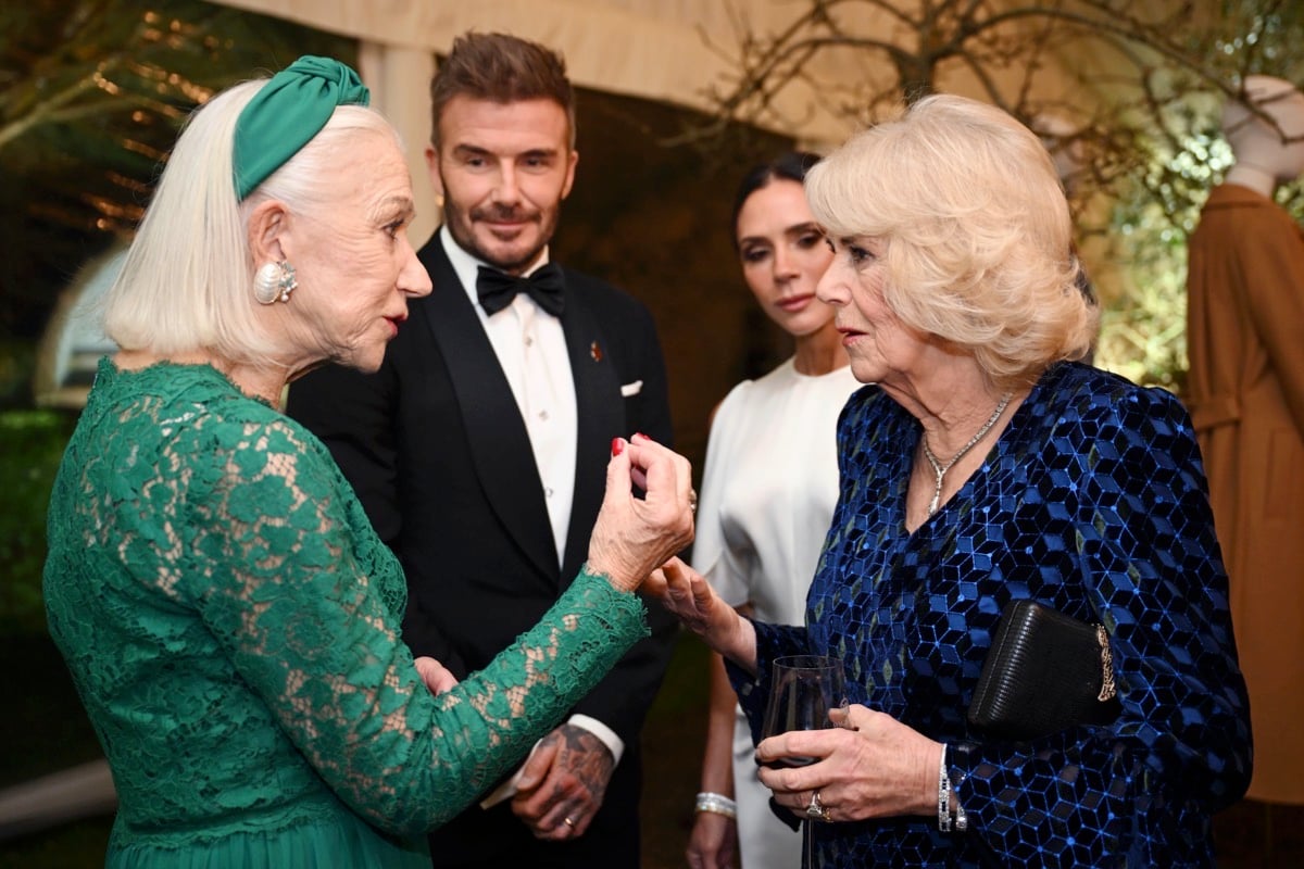 Celeb Snaps – David Beckham, Victoria Beckham, Helen Mirren, Queen Camilla y más