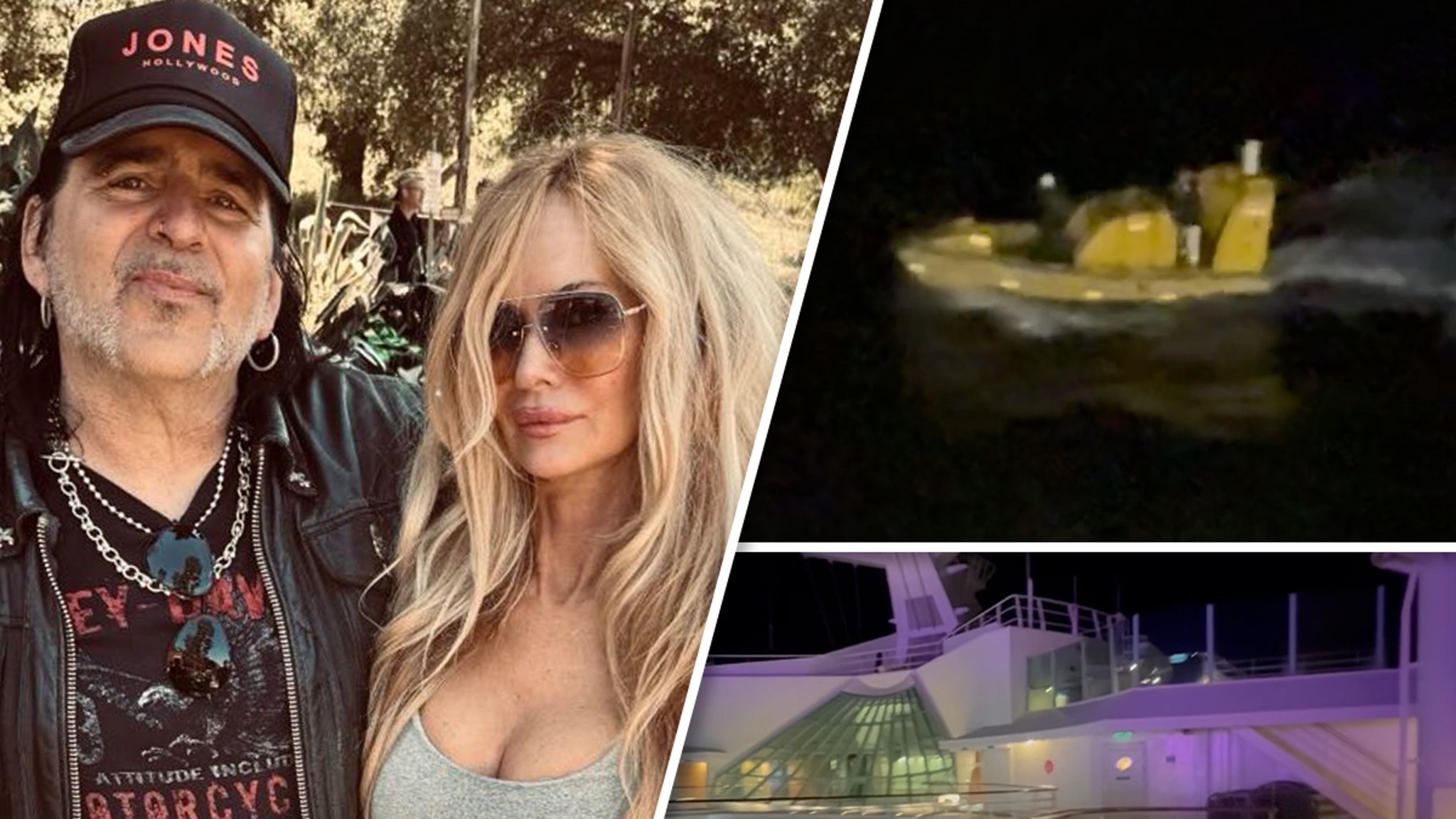 Búsqueda frenética de la prometida del cantante de Pussycat más rápido después de ir por la borda en Cruise