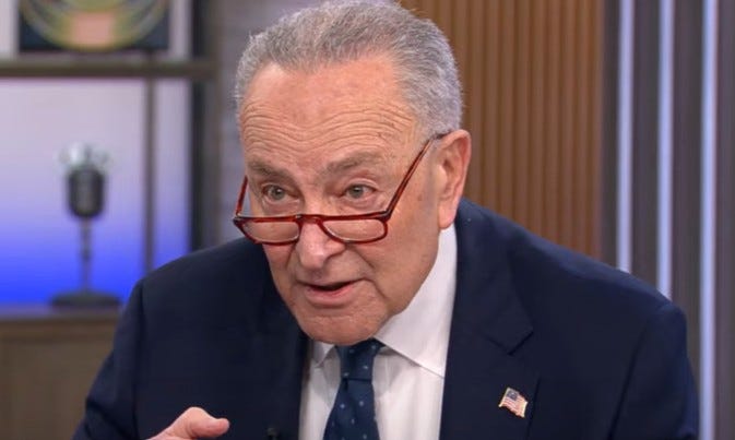 Chuck Schumer dice que es el mejor en ganar escaños en el Senado mientras se esconde de los demócratas