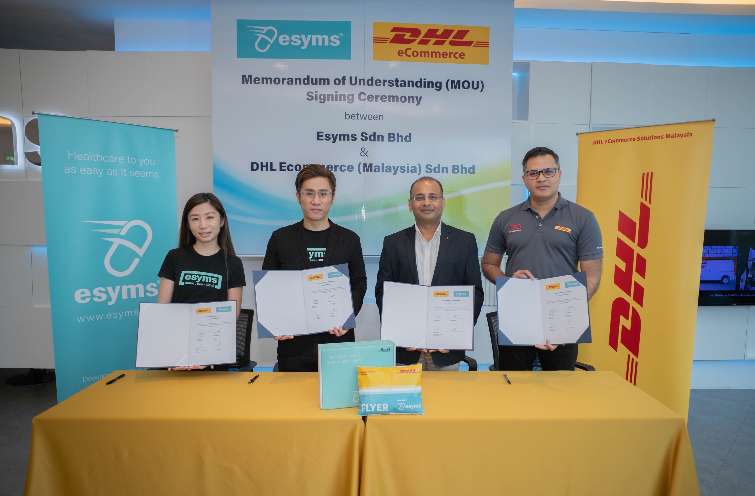 ESYM y socio de comercio electrónico de DHL para cambiar la distribución de medicina en Malasia