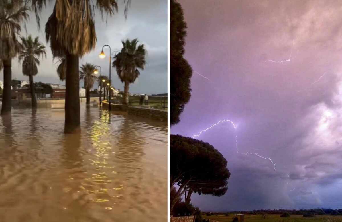 Tarifa golpeado por granizo y agua de inundación «Euro Weekly News