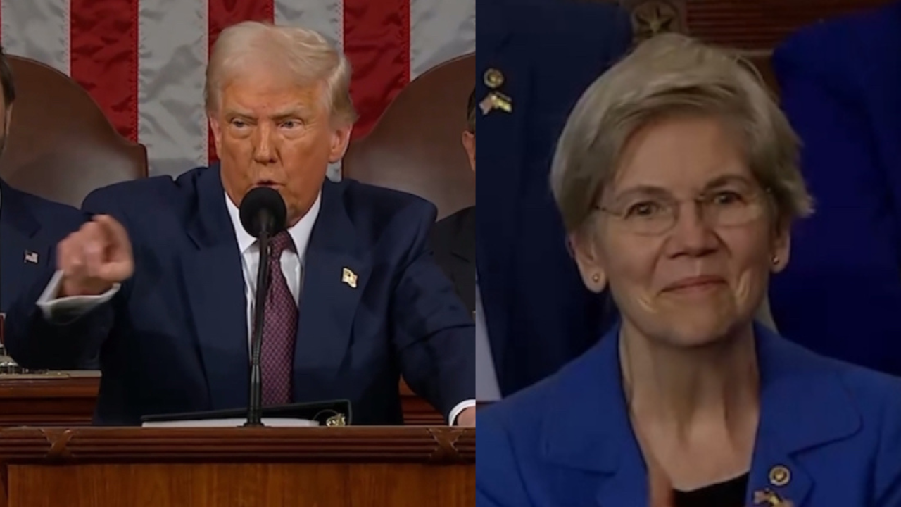 ¡ÉPICO! El presidente Trump llama a la belicera Elizabeth “Pocahontas” Warren durante el discurso, luego Warren aplaude por 20 segundos más (video) | El experto de la puerta de entrada