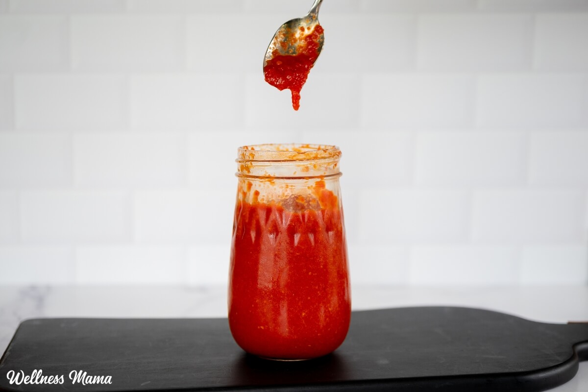 Receta de Sriracha casera (lacto-fermentación opcional)