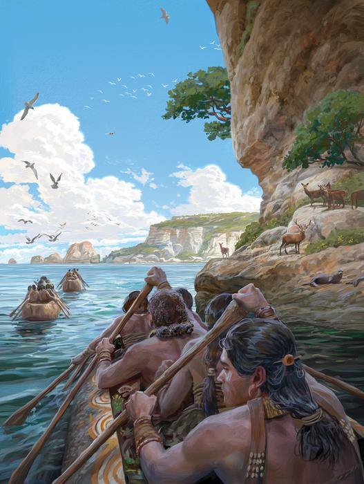 Los primeros humanos probablemente usaron canoas para viajar por el mar abierto hace 8.500 años