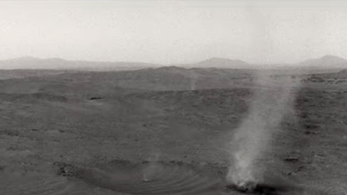 Rover de perseverancia de la NASA observa mientras 2 Mars Dust Devils se fusionan en 1 (video)
