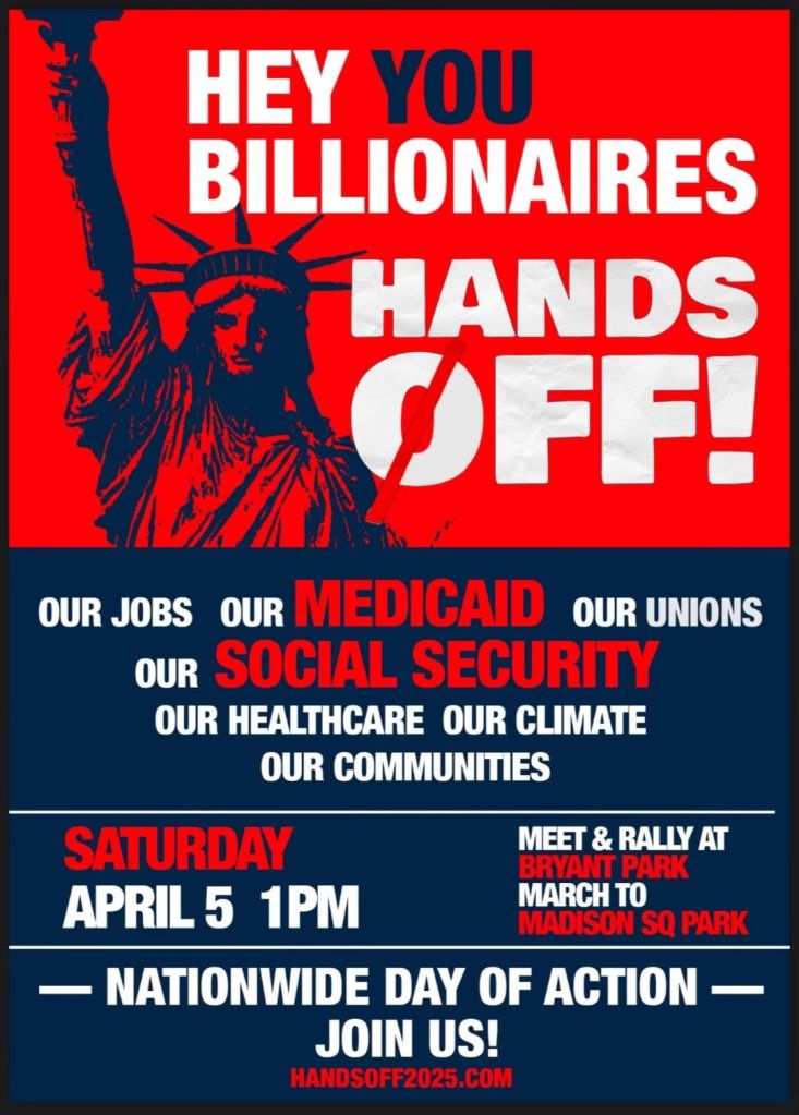 Las 1.200 protestas de “manos fuera” hoy en los 50 estados cuenta la historia de un aspirante a dictador que se desvanece.