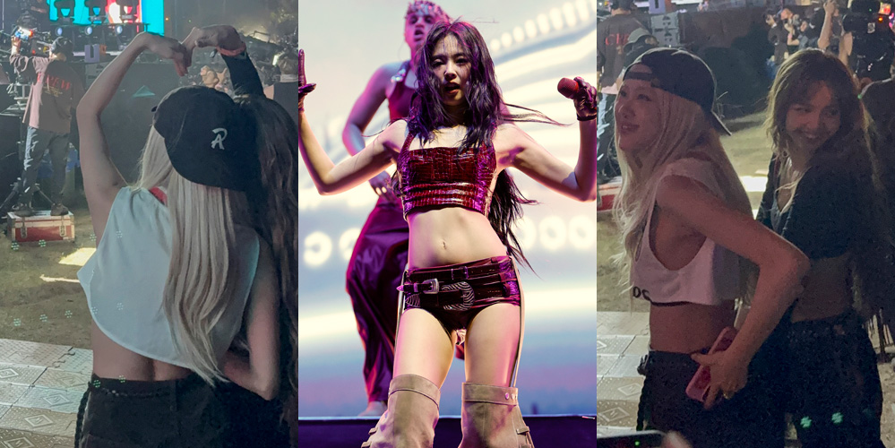 Jennie de Blackpink recibe el apoyo de Lisa & Rosé en el set de Coachella 2025 (Fotos y videos)