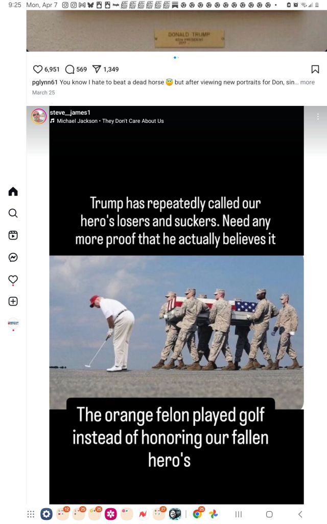 Trump fue al golf en lugar de recibir los cuerpos de cuatro soldados estadounidenses muertos que llegaron a casa desde Lituania.