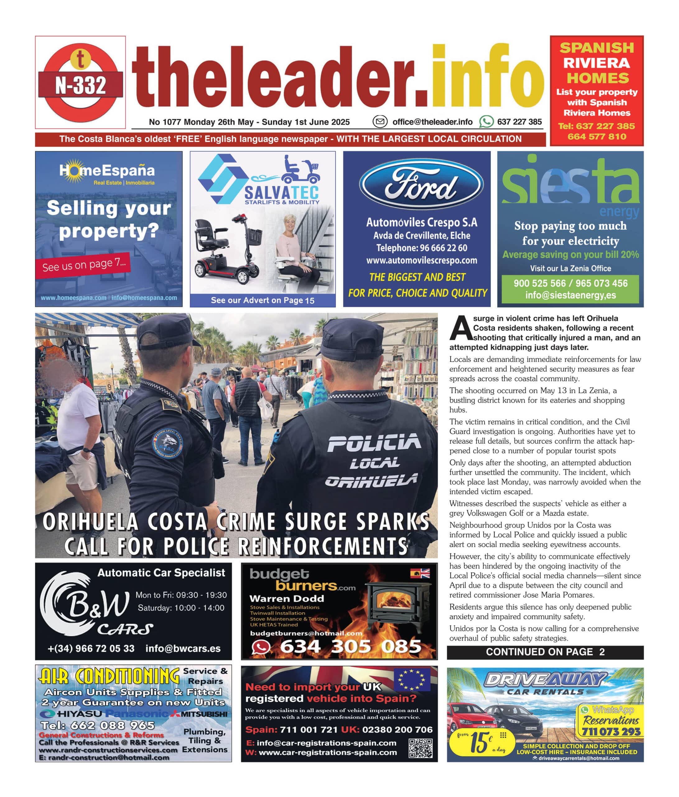 El periódico líder 26 de mayo 25 – Edición 1077