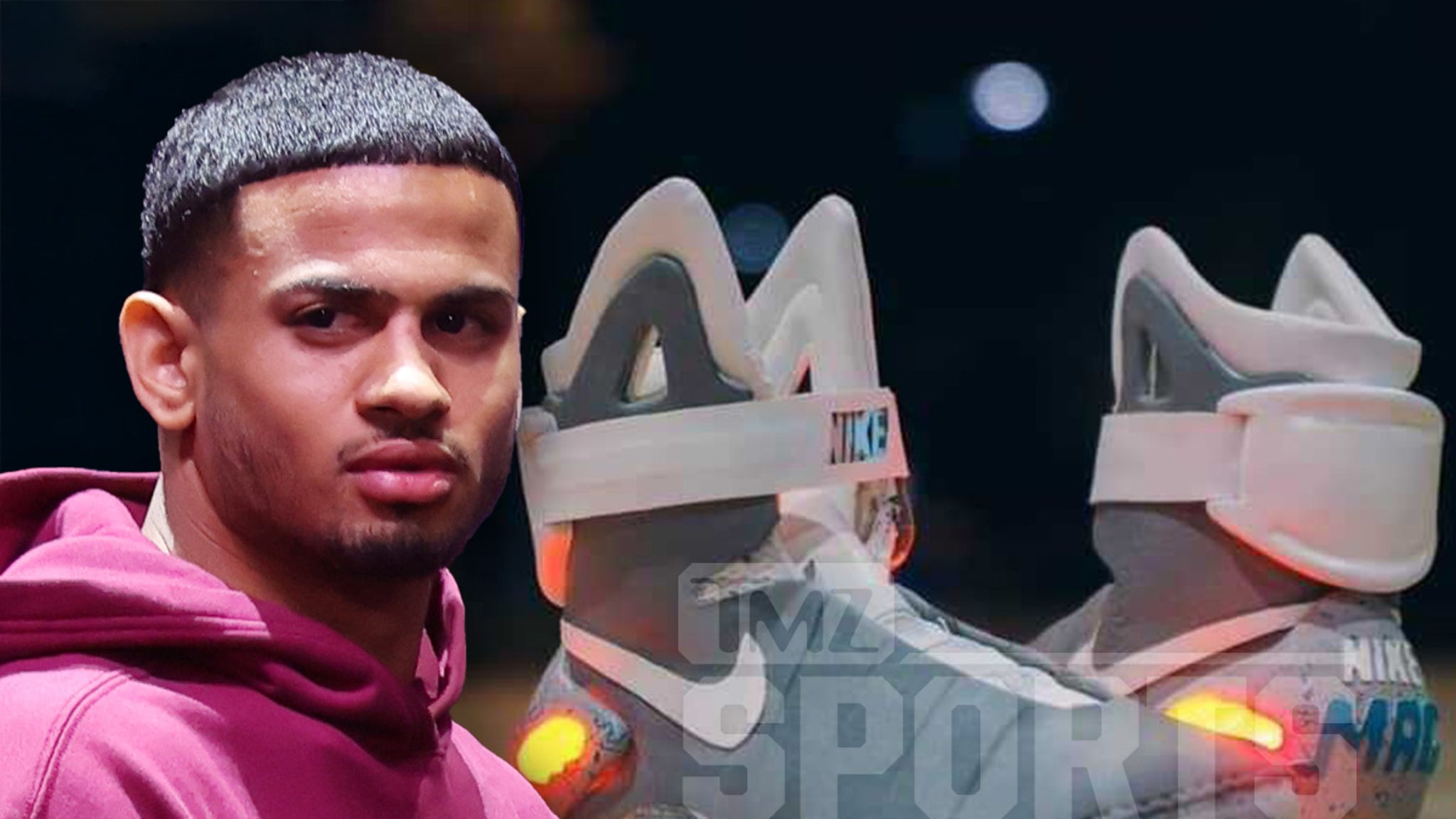 Rolly Romero convierte $ 40k ‘Marty McFly’ Nikes en botas de boxeo para Ryan García Fight