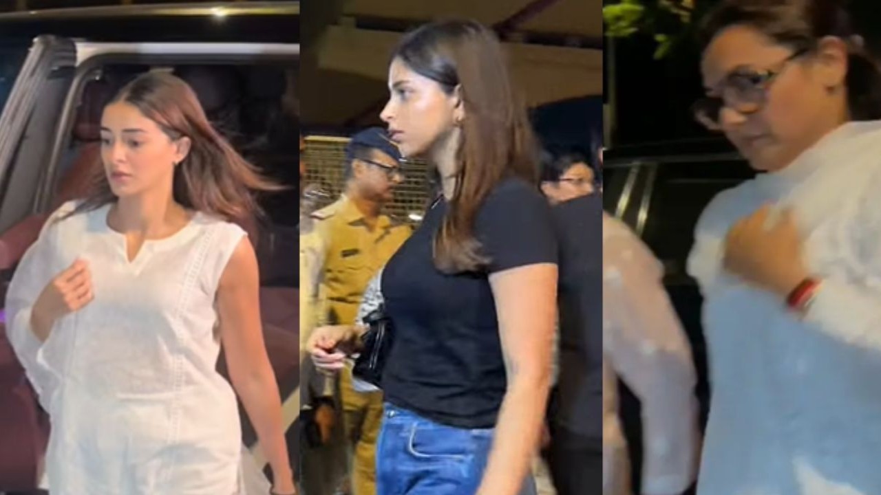 La madre de Anil Kapoor, Nirmal Kapoor, pasa: Ananya Panday tiene los ojos llorosos; Suhana Khan, Rani Mukerji y más celebridades llegan a su residencia
