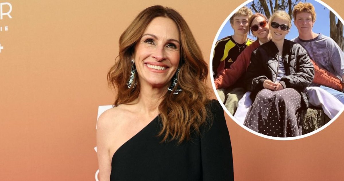 Julia Roberts posa con sus hijos en una foto familiar rara en el Día de la Madre