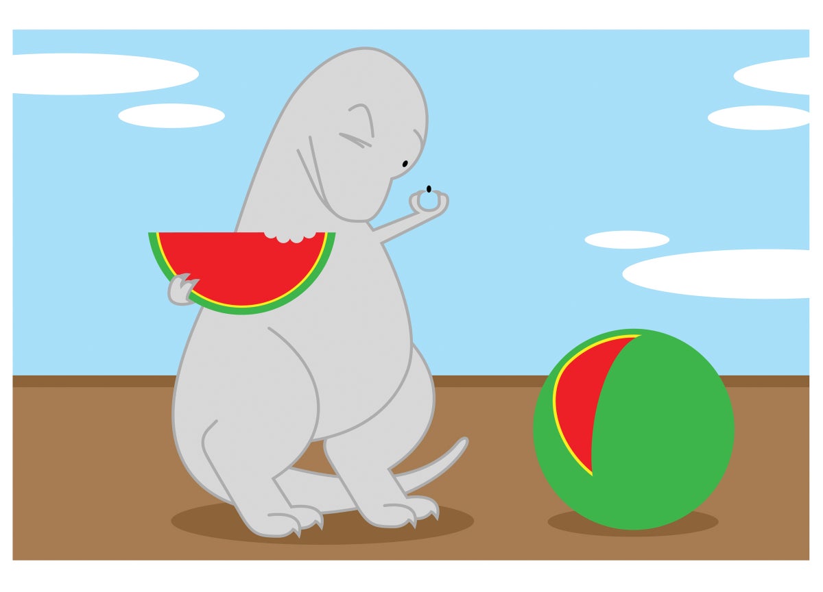 Cómo los dinosaurios dieron forma a la evolución de la fruta