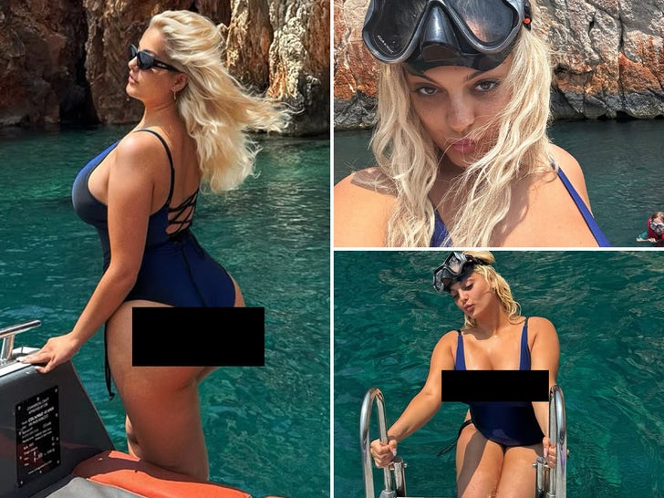 Las curvas de Bebe Rexha en Croacia … ‘dentro del título del amor’