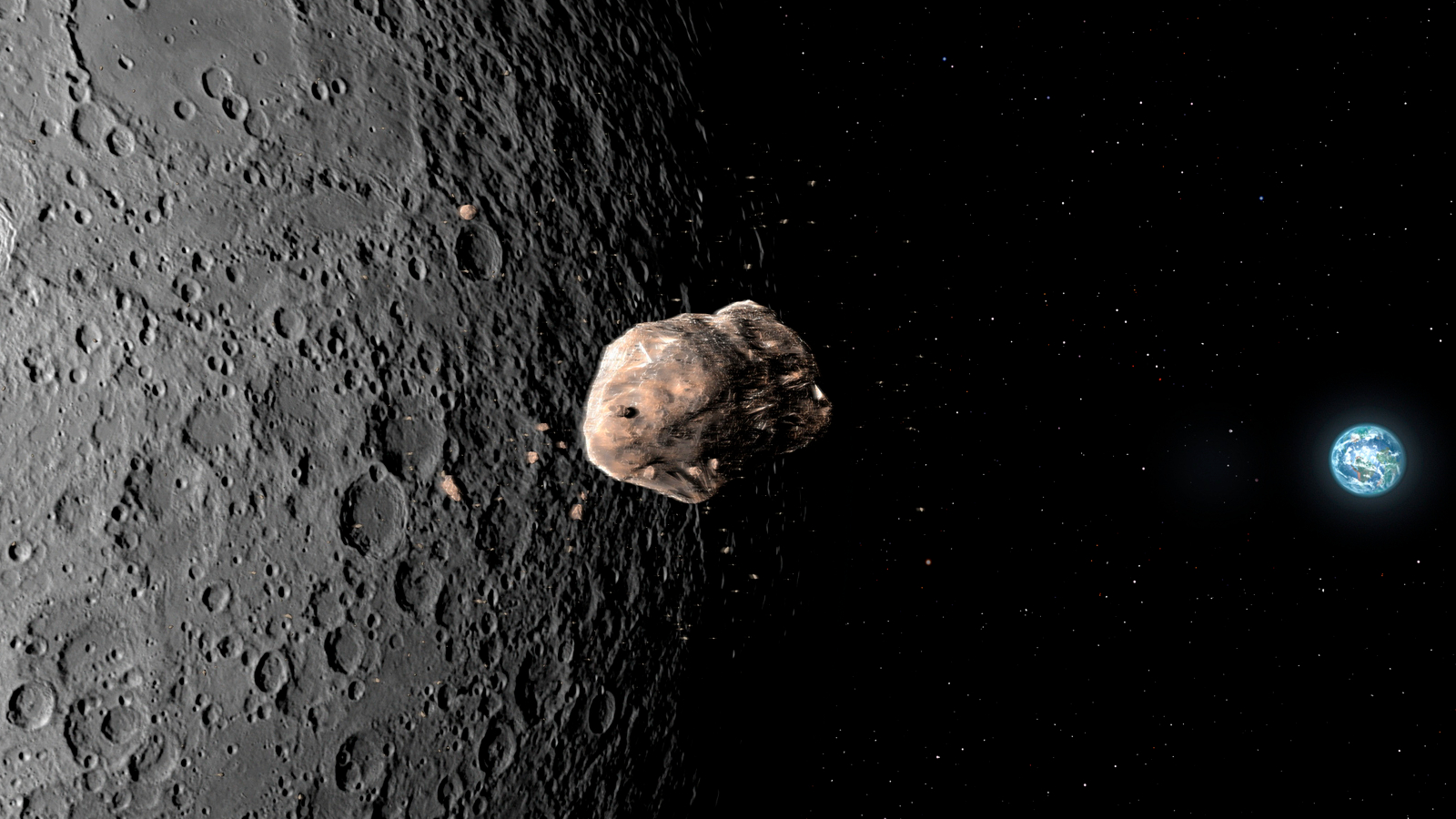 La NASA aumenta las probabilidades de que un asteroide pueda golpear la luna en 2032