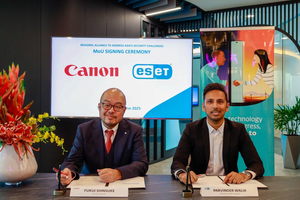 Eset y Canon extienden la alianza regional para combatir los desafíos de seguridad de Asia