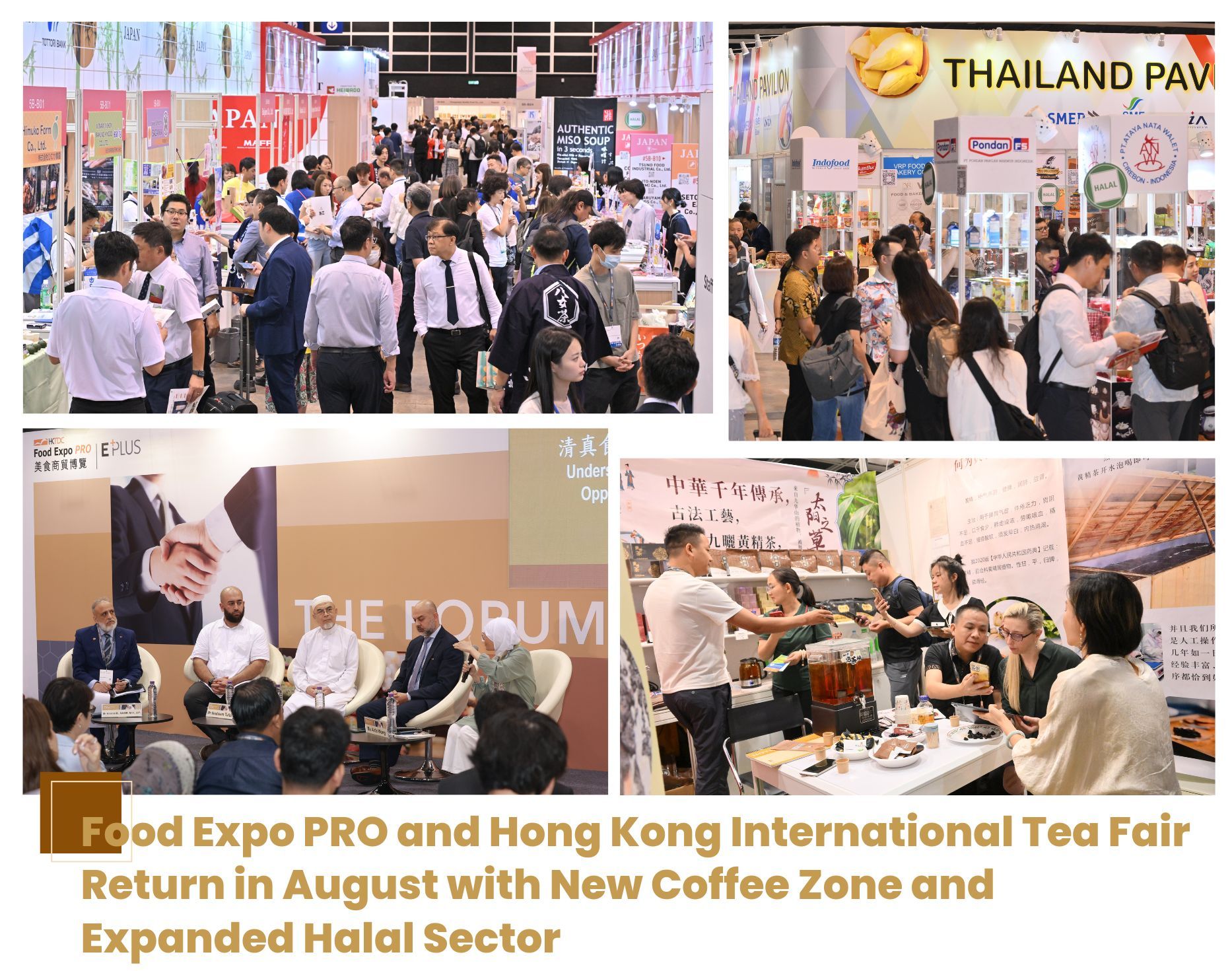 Food Expo Pro y Hong Kong International Tea Fair Return en agosto con una nueva zona de café y sector halal ampliado
