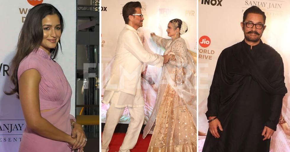 Fotos: Alia Bhatt, Anil Kapoor, Aamir Khan y otros asisten a la proyección de Rekha Umrao Jaan