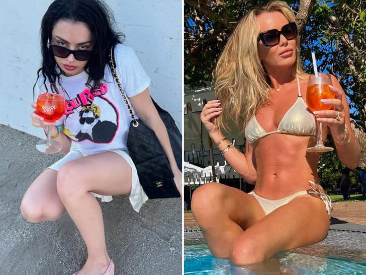 Celebs Sippin ‘Summer Temperia Spritzers, Charli XCX, Kylie y Extra aumentan un vaso