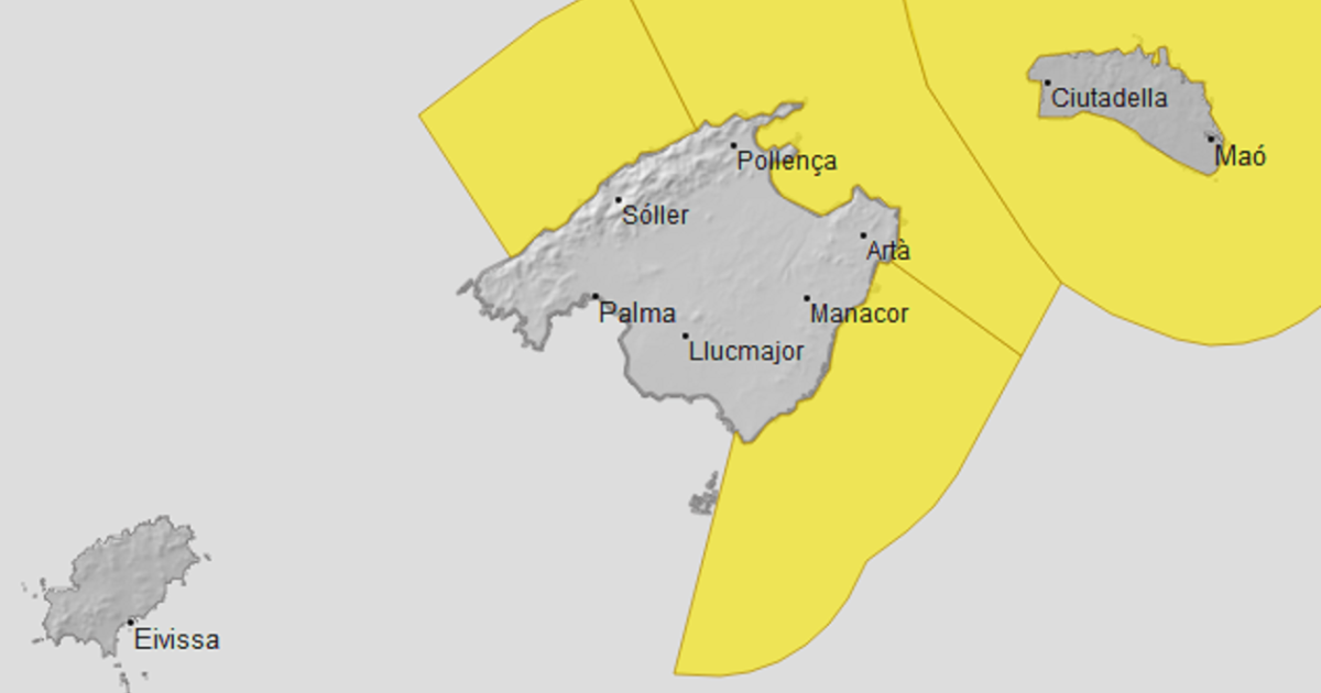 Previsión meteorológica de Mallorca para el martes 29 de julio, continuando sin resolver