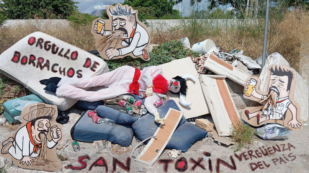El artista convierte la basura en protesta «Euro Weekly News
