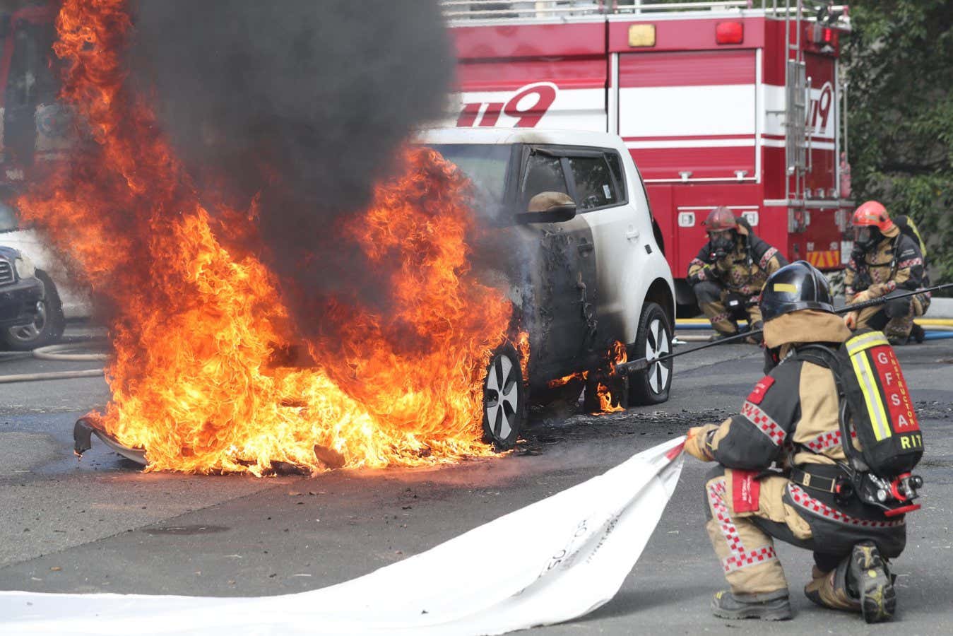 Los extintores incorporados pueden evitar explosiones de batería