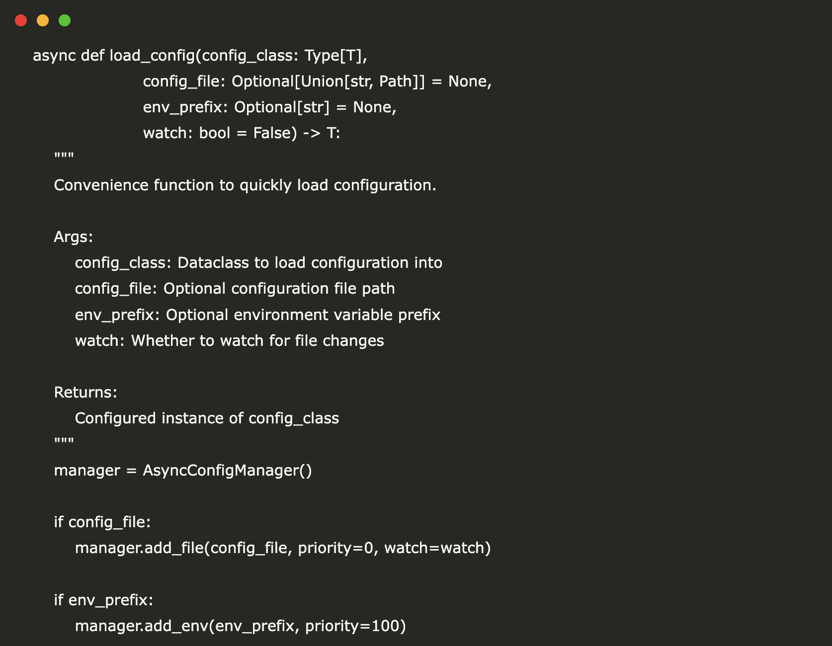 Construyendo un sistema de gestión de configuración de Async moderno con seguridad de tipo y recarga en caliente