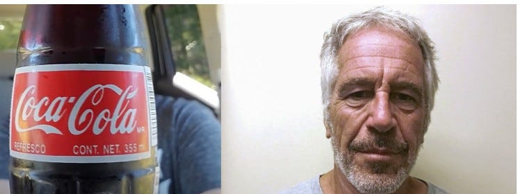 Trump usa Coca-Cola para distraer de Jeffrey Epstein