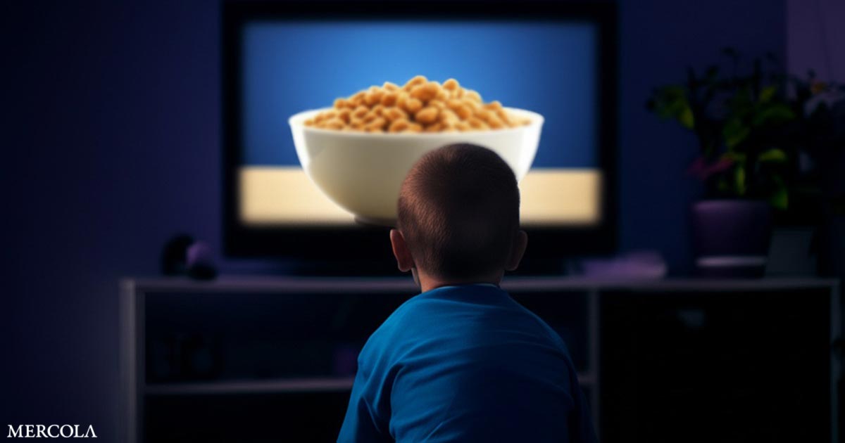 Los anuncios de comida chatarra hacen que los niños coman más incluso cuando no se muestran comida