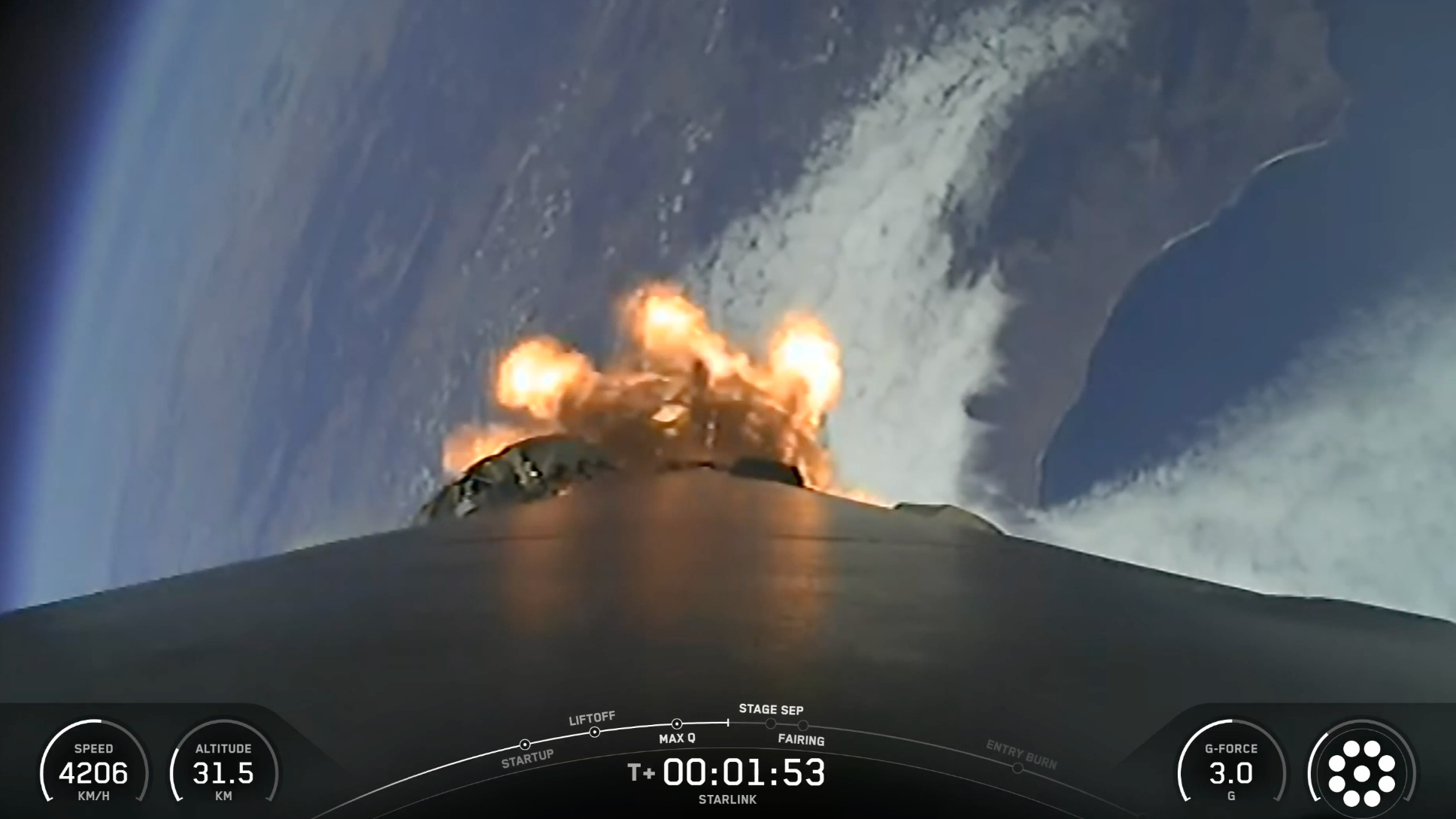 SpaceX lanza 19 satélites Starlink desde California, aterriza cohete en el barco en el mar