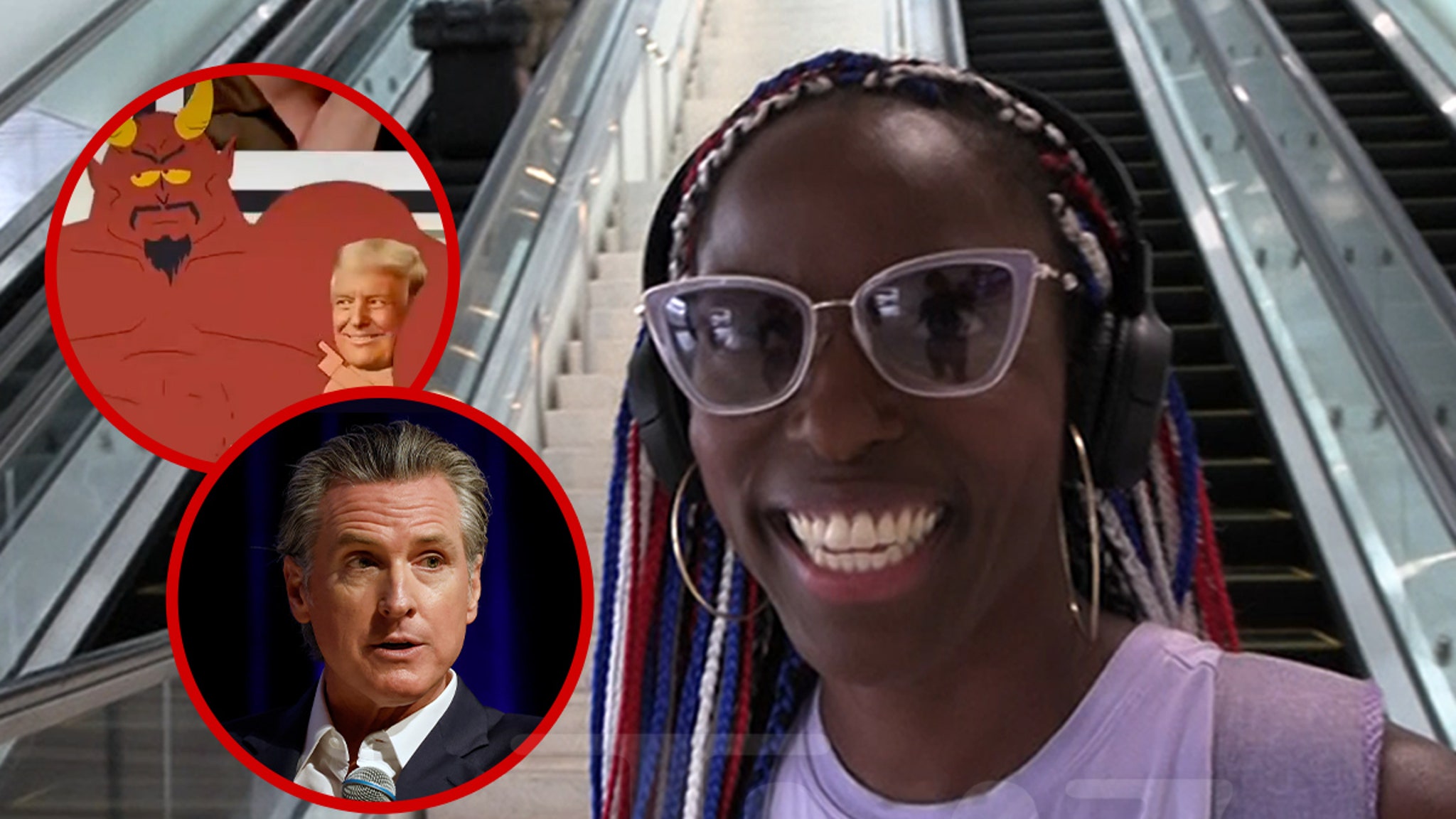 Actriz de ‘South Park’, la partidaria de Trump, Janeshia Adams-Ginyard Happy Show, lo está tomando