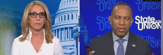 Escuelas de Hakeem Jeffries Dana Bash después de que trata de ambos lados Gerrymandering