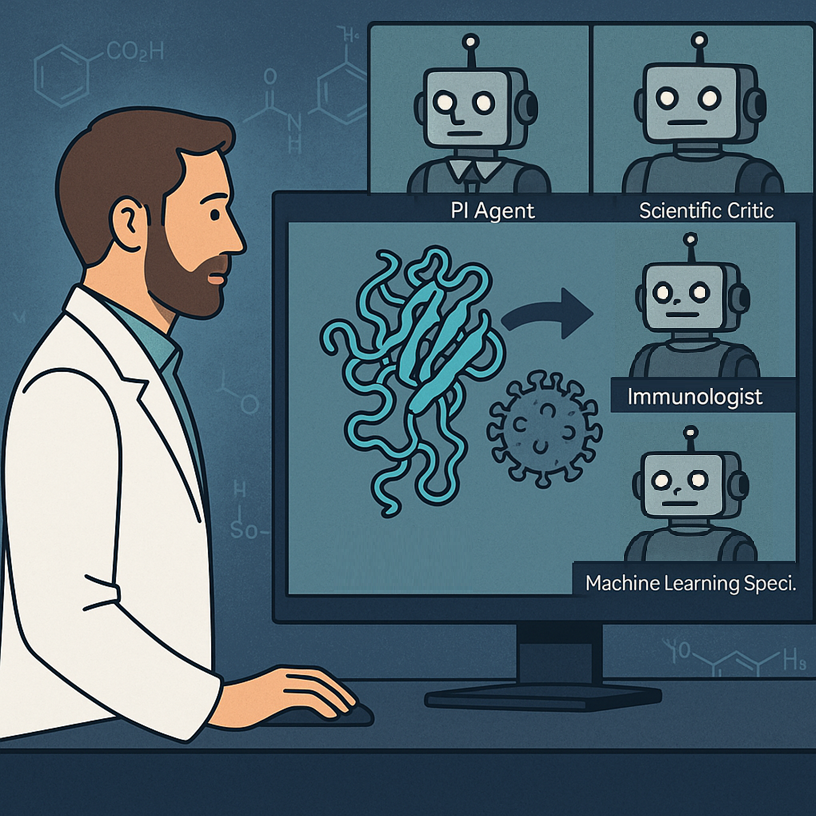 Cómo un laboratorio de investigación realizado completamente de los agentes de LLM desarrollaron moléculas que pueden bloquear un virus