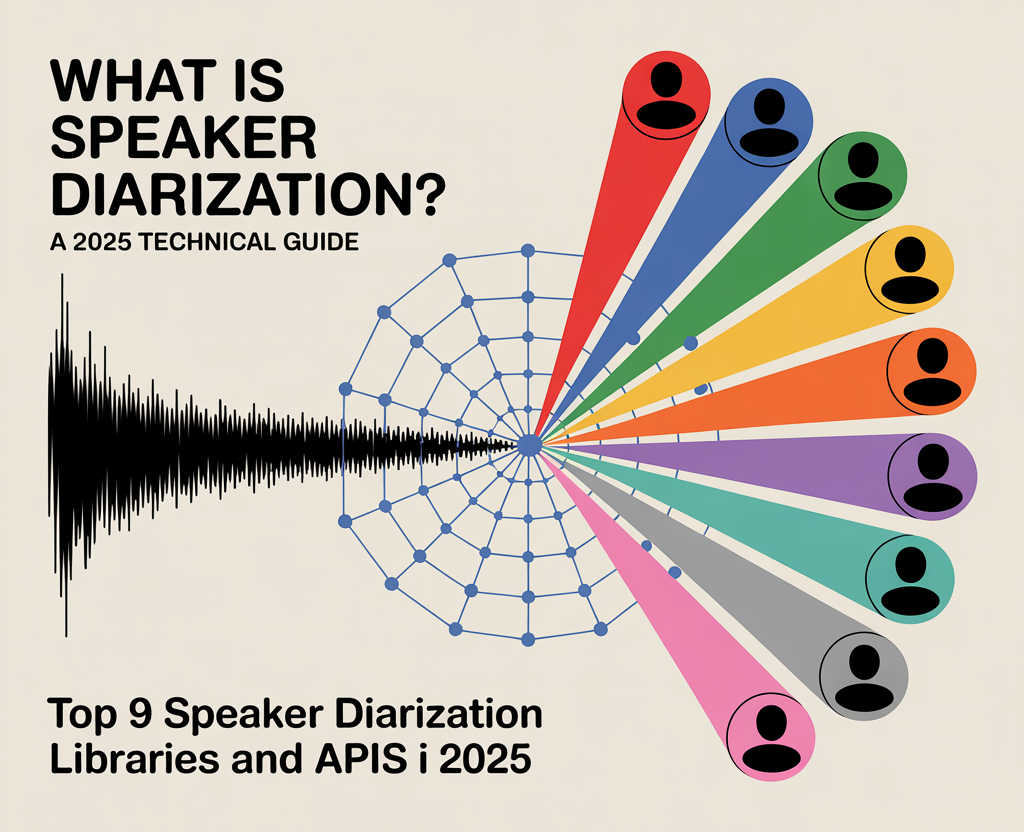 ¿Qué es la diarización del altavoz? Una guía técnica de 2025: las 9 bibliotecas y API de diarios de altavoces principales en 2025
