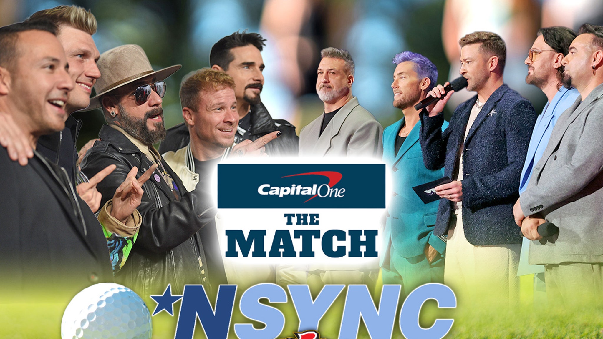 El creador de ‘The Match’ quiere ponerse Backstreet Boys vs. *Evento de golf NSYNC