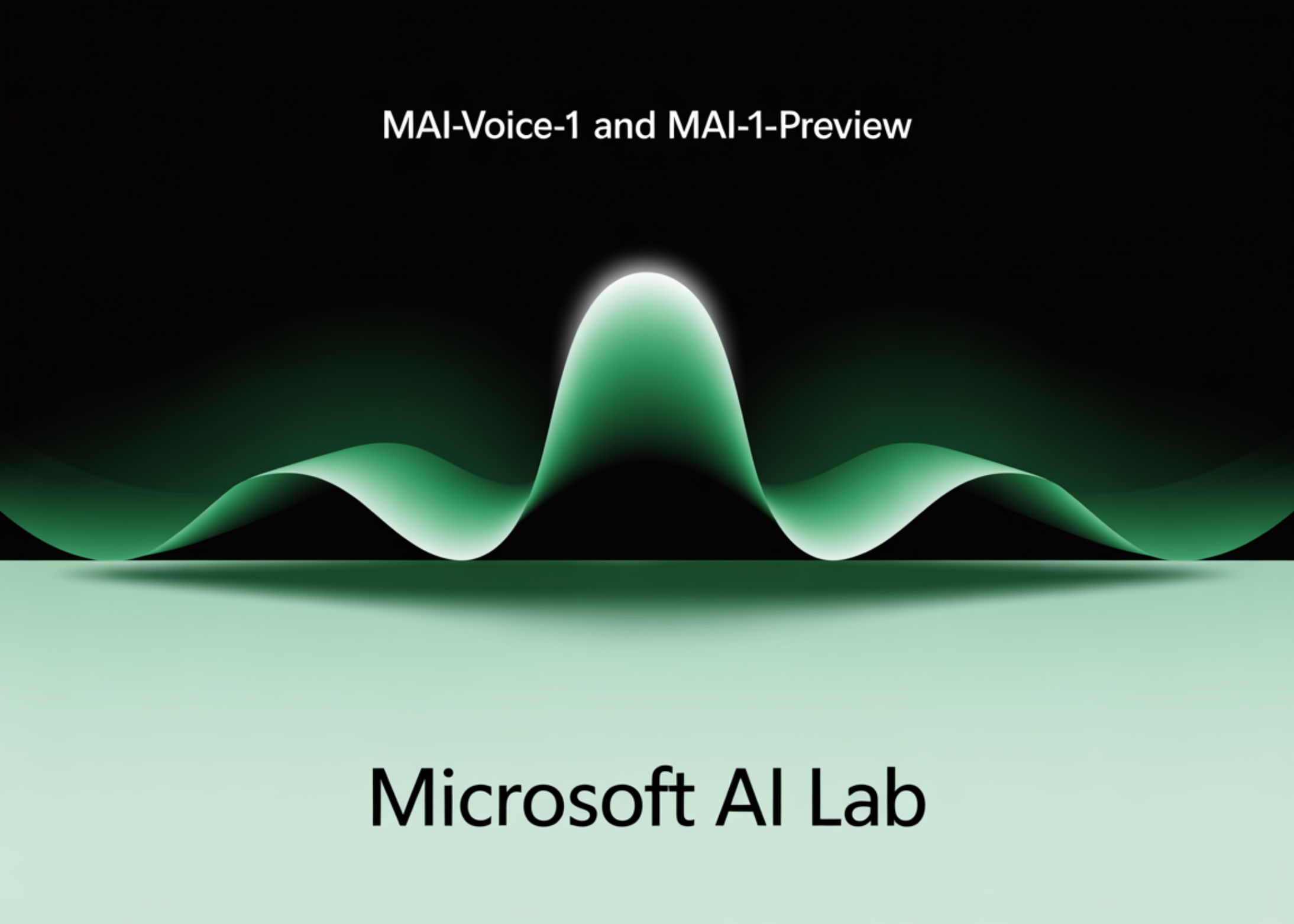 Microsoft AI Lab presenta Mai-Voice-1 y MAI-1-Preview: Nuevos modelos internos para Voice AI