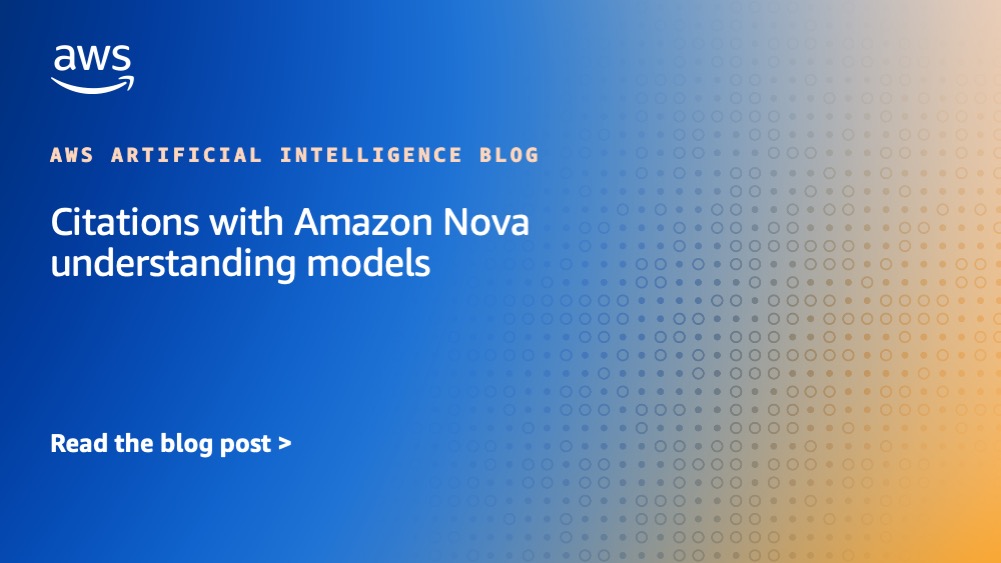 Citas con modelos de comprensión de Amazon Nova