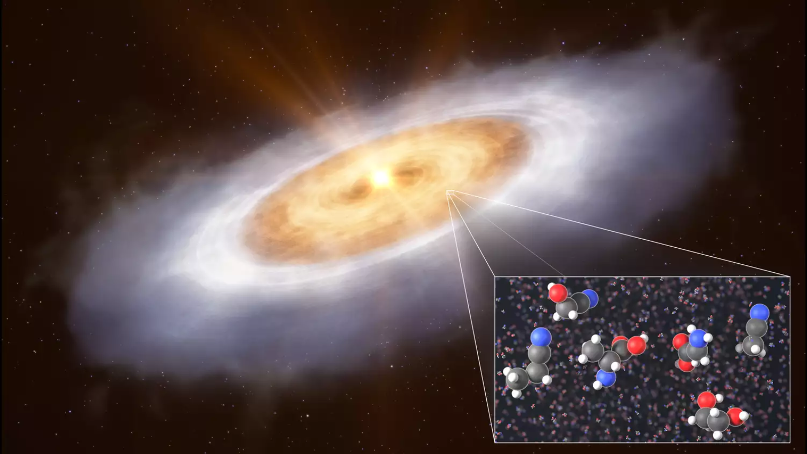 ¿Está generalizada la vida en todo el cosmos? Moléculas orgánicas complejas que se encuentran en el disco de planeta