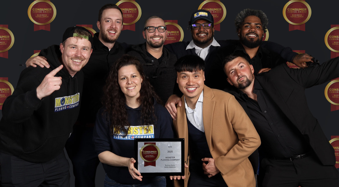 Monster Flowing Company gana el Premio 2025 de elección del consumidor para la eliminación de nieve en el GTA