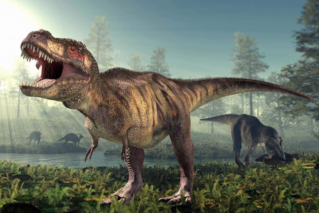 Los cráneos de dinosaurios gigantes que comen carne revelan mordedura de ‘innumeramiento de huesos’