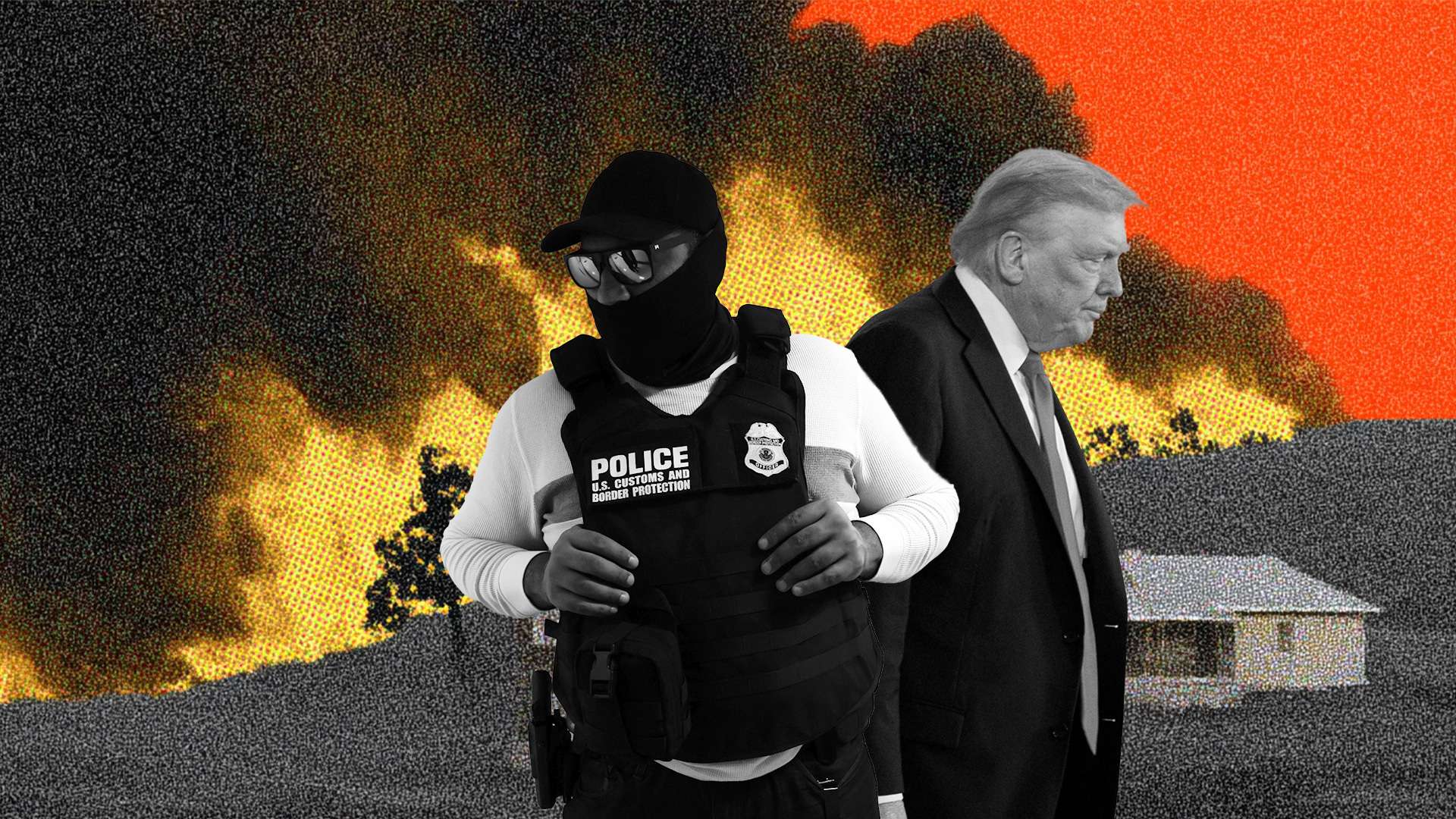 La Patrulla Fronteriza arresta a 2 bomberos que luchan contra la península olímpica Blaze