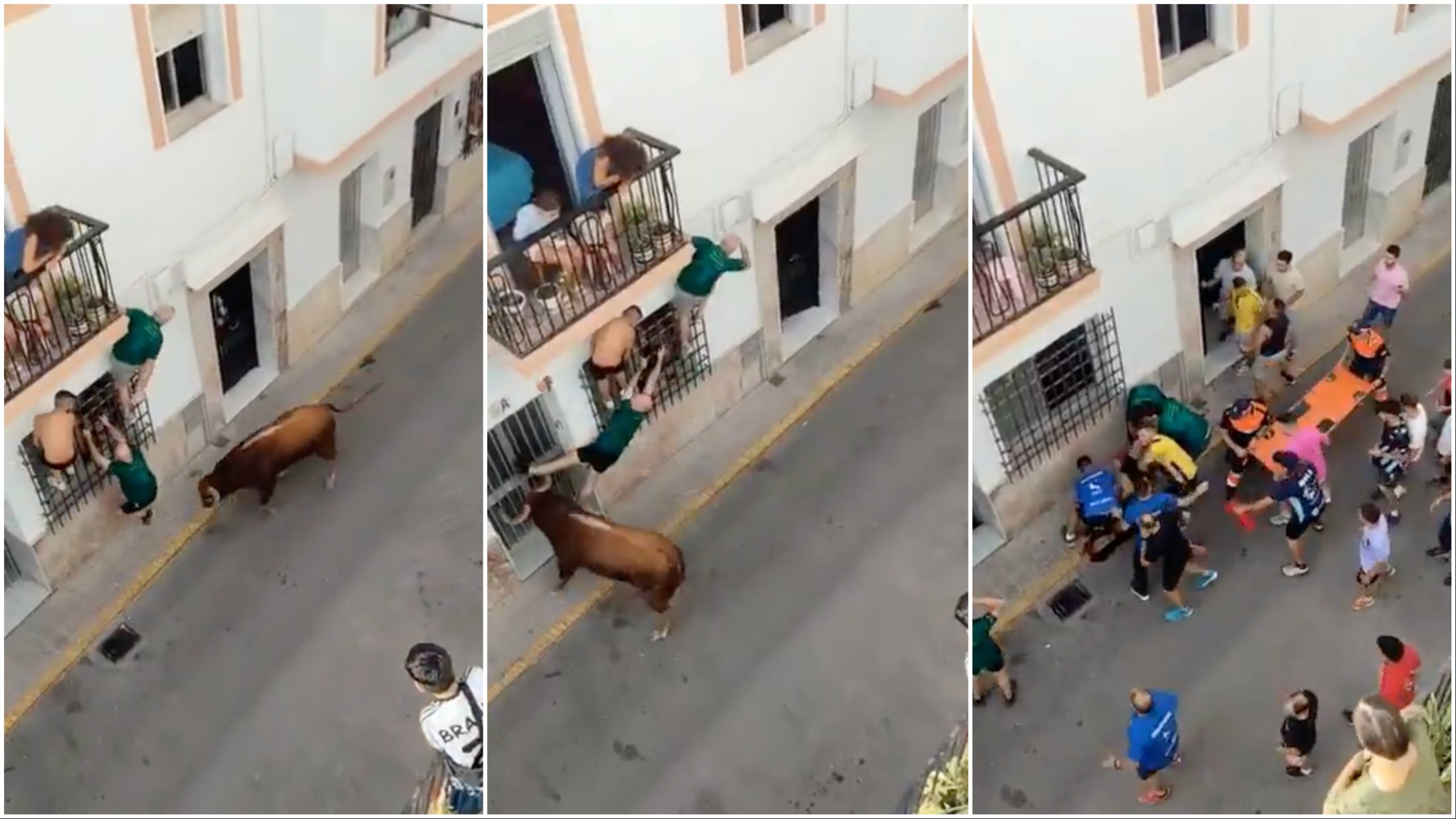 El hombre se agachó hasta la muerte tratando de subir a un lugar seguro durante el toro en Cádiz