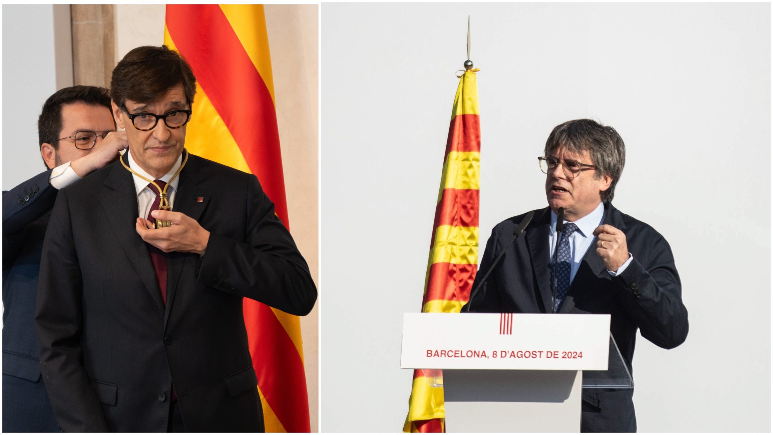 El problema de la independencia catalán se levanta nuevamente con una reunión de alto nivel entre el presidente regional y el líder fugitivo en Bruselas