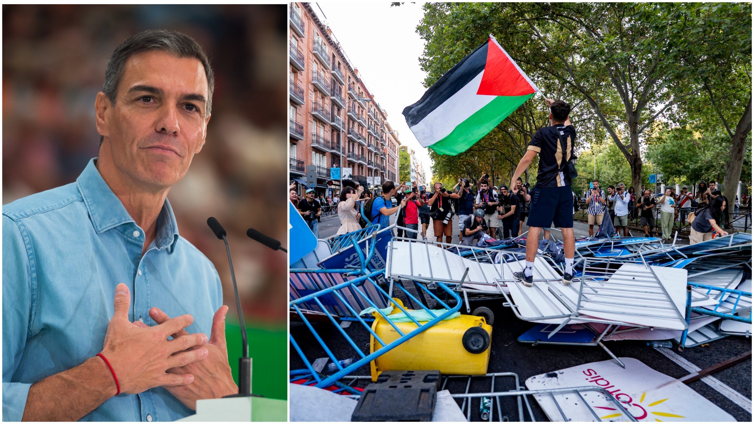 Pedro Sánchez de España exige que Israel sea expulsado de las competiciones deportivas, y se duplica en la ‘admiración’ para los manifestantes de Vuelta